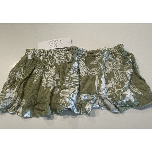 NEW Patrons Of Peace Large Hawaiian Print Strapless Bandeau Top Tropical Boho - Picture 2 of 7